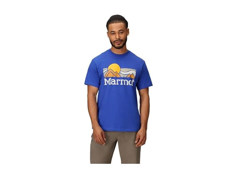 MARMOT Men Small Coastal Logo Short Sleeve T-Shirt - Image 1