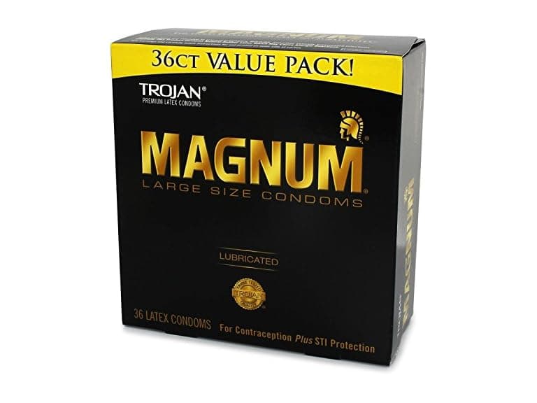 Trojan Condom Magnum Lubricated, 36 Count - Image 1