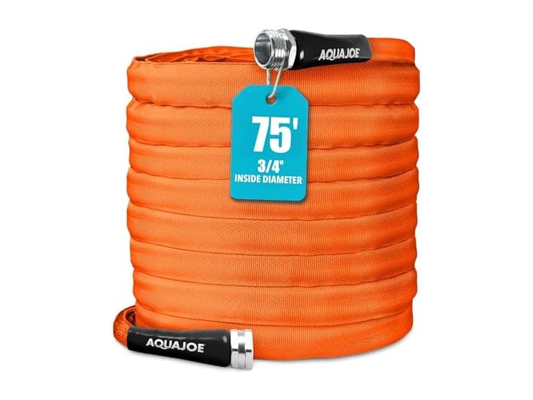 Aqua Joe Contractor Grade FiberJacket Garden Hose 75Ft - Image 1