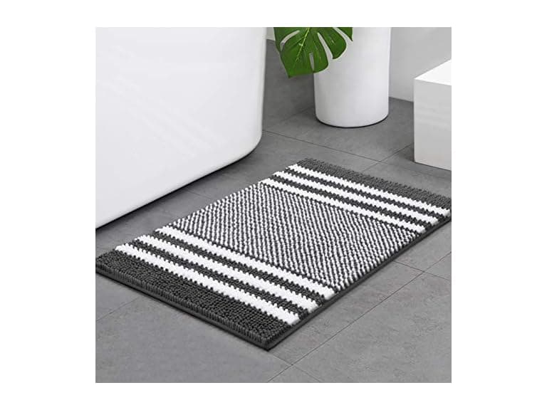 Soft Absorbent Chenille Bath Mat - Image 1
