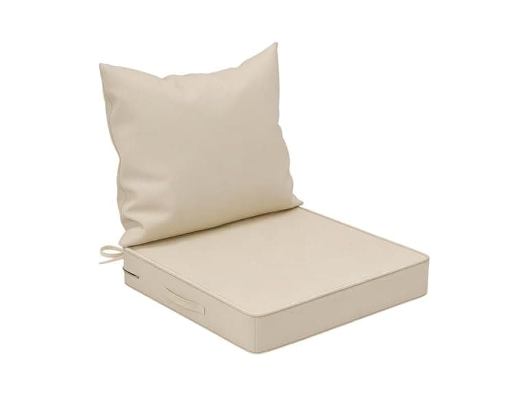 White Patio Chair Cushions 24"x24" - Image 1