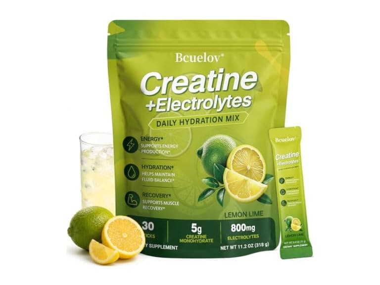 Bcuelov Creatine + Electrolytes Powder