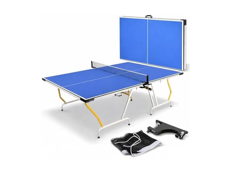 SereneLife Full Size Ping Pong Table 9’ x 5’ - Image 1