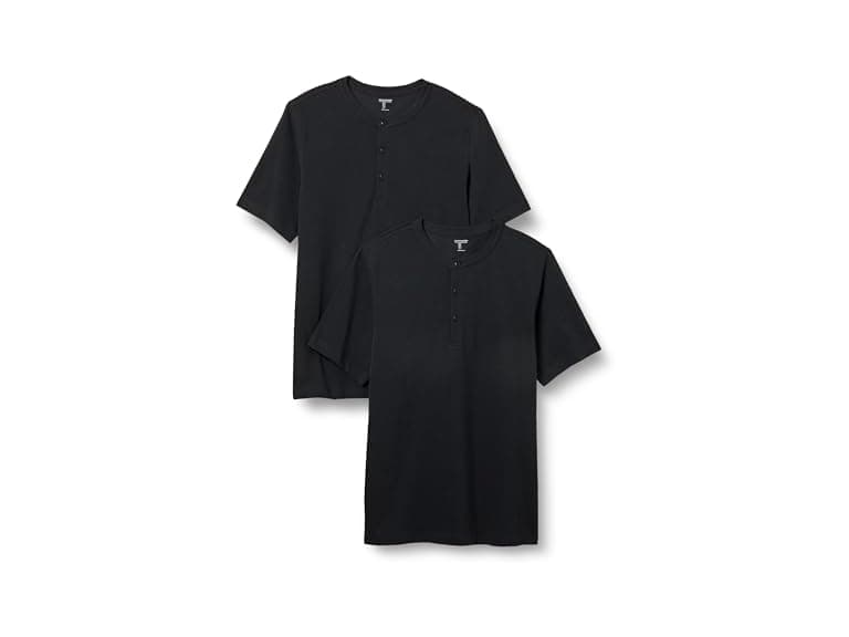 Amazon Essentials Men 2-Pack Short Sleeve Henley - Image 1