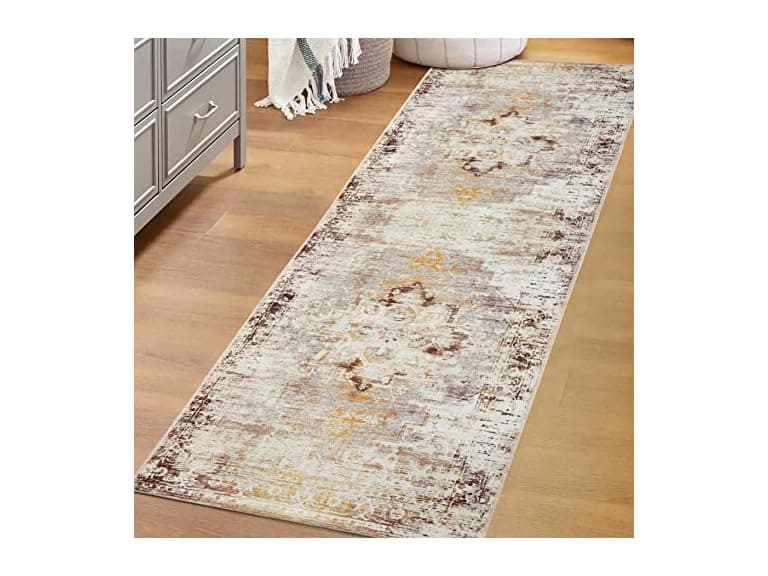 Superior Vintage Medallion Washable Rug Dove Collection - Image 1