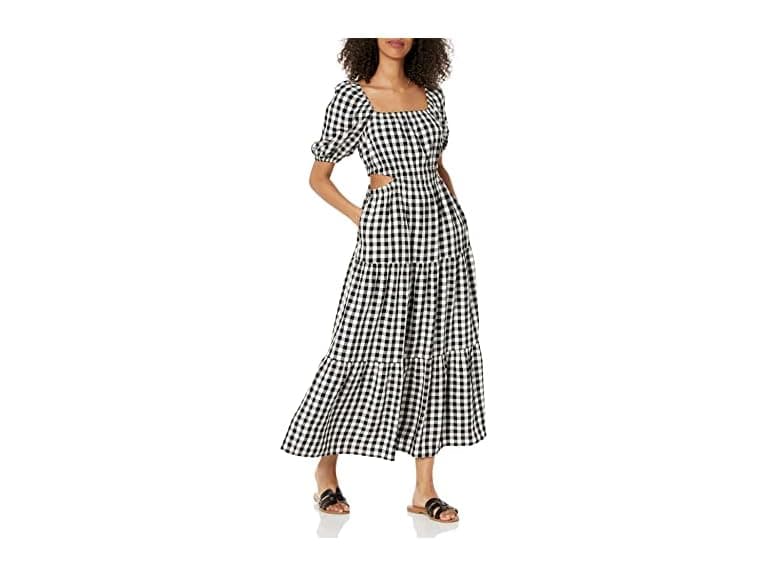 The Drop Women Anaya Square Neck Cut-out Dress - Image 1