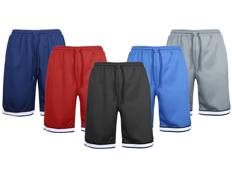 5Pk Mens Performance Mesh Shorts (S-3XL) - Image 1