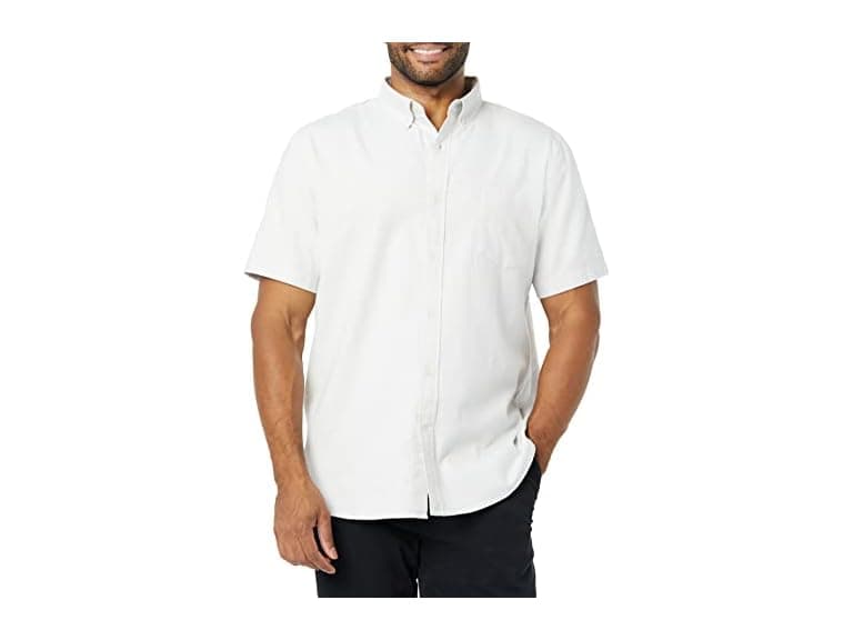 Amazon Essentials Mens SlimFit SS Stretch Oxford Shirt w/ Pocket - Image 1