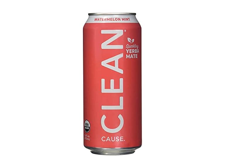 Clean Cause Organic Watermelon Mint Sparkling Yerba Mate - Image 1
