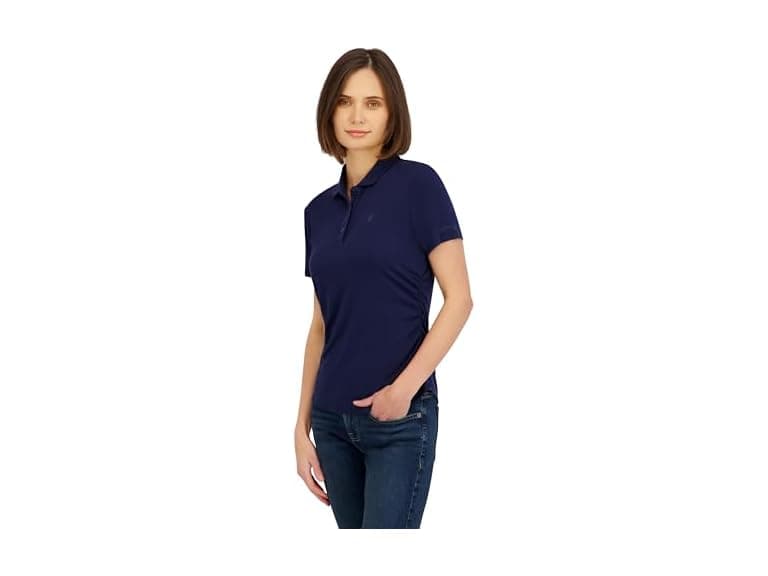 Spyder Womens Ribbed Jersey SS Polo - Image 1