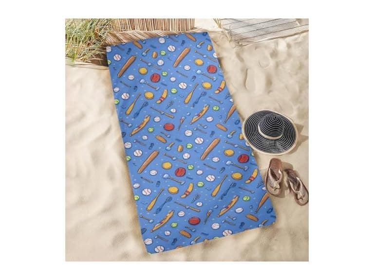 Cute Baseball Sorts Equipment Microfiber - Image 1