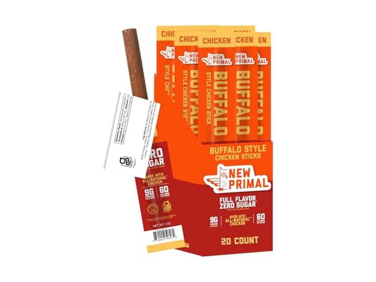 20CT New Primal Buffalo Chicken Sticks, Keto - Image 1
