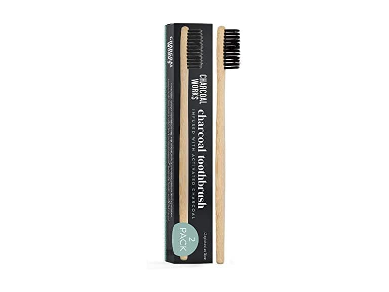 Charcoal Works Bamboo Toothbrush 2pk - Image 1