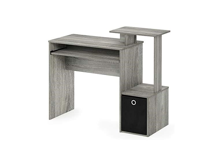 Furinno Desk, French Oak Grey - Image 1