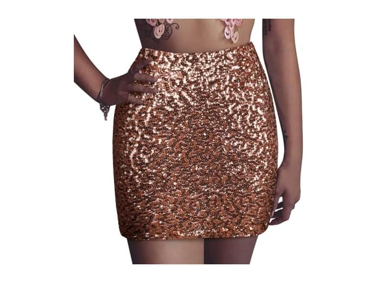 PrettyGuide Women (4-6) Sequin Skirt Bodycon Skirt - Image 1