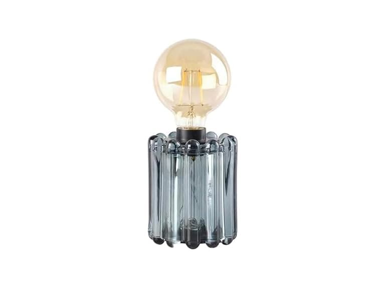 Elements Green Glass Bulb LED Lantern – Decorative Lighted Table lamp - Image 1