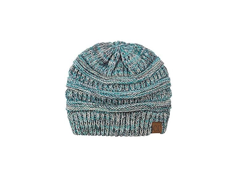 C.C (OS) Trendy Chunky Soft Skully 3 Tone Teal - Image 1