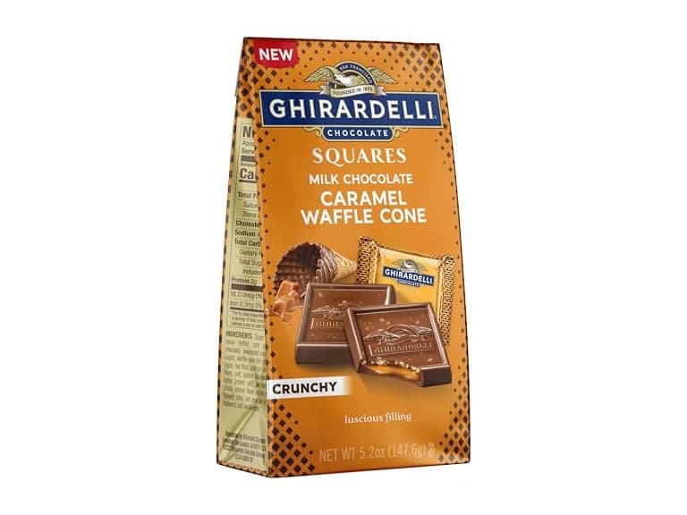 Ghirardelli Milk Choc Caramel Waffle 5oz - Image 1