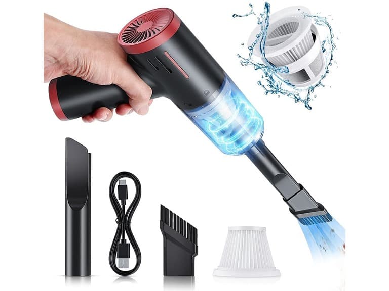 Cordless Handheld Vacuum w/ LED Light - Image 1