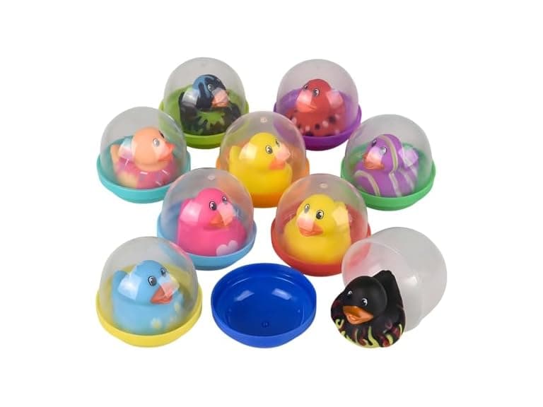 1.5" Rubber Duckling Assortment in 2" Capsule 250ct - Image 1