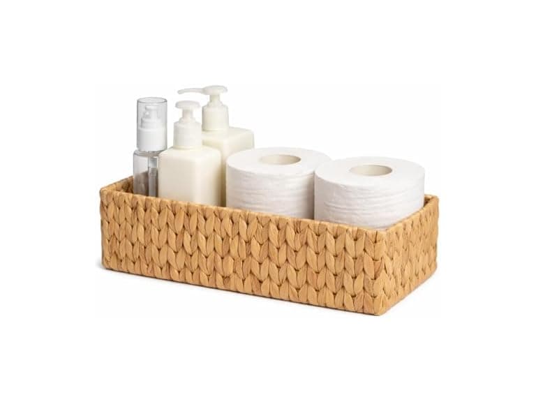 Suptinwear Water Hyacinth Toilet Paper Storage Basket - Image 1
