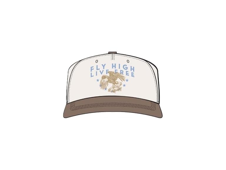 HUK Men's Standard Live Free Hat, Egret - Image 1