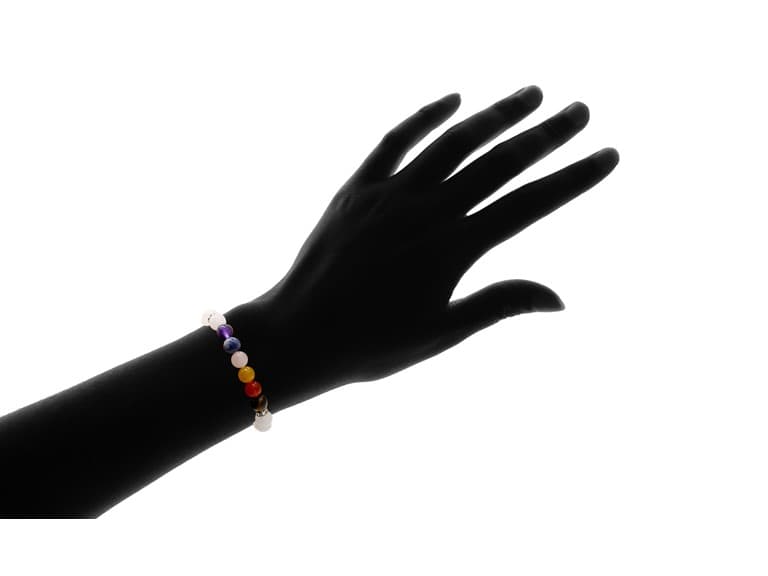 7 Genuine Chakra Quartz Bracelet - Image 1