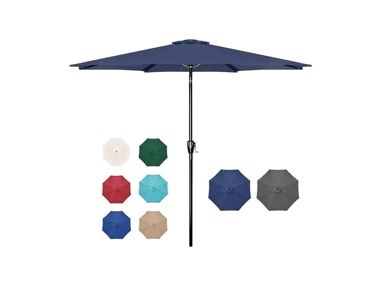 YSSOA 9' Patio Umbrella Outdoor Table Market Yard Umbrella - Image 1
