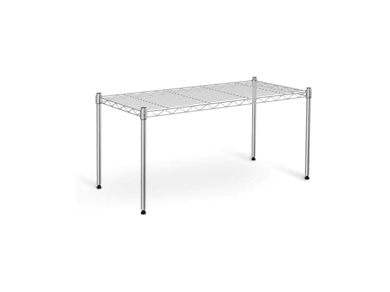 Simple Deluxe 1-Tier Shelving Units Chrome - Image 1