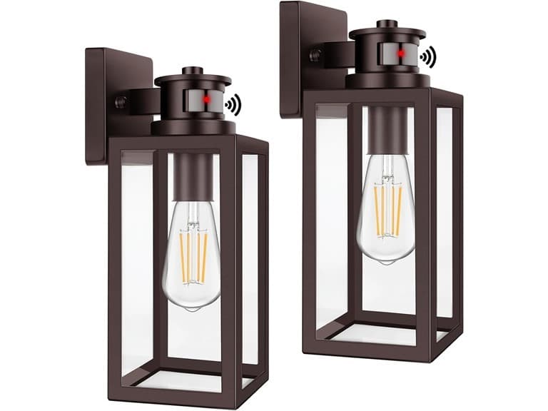 TOBUSA 2Pk 13.25" Motion Sensor Outdoor Lights - Image 1
