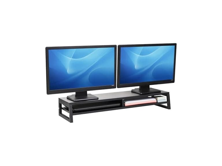 Mind Reader 2-Tier MDF Double Monitor Stand - Image 1