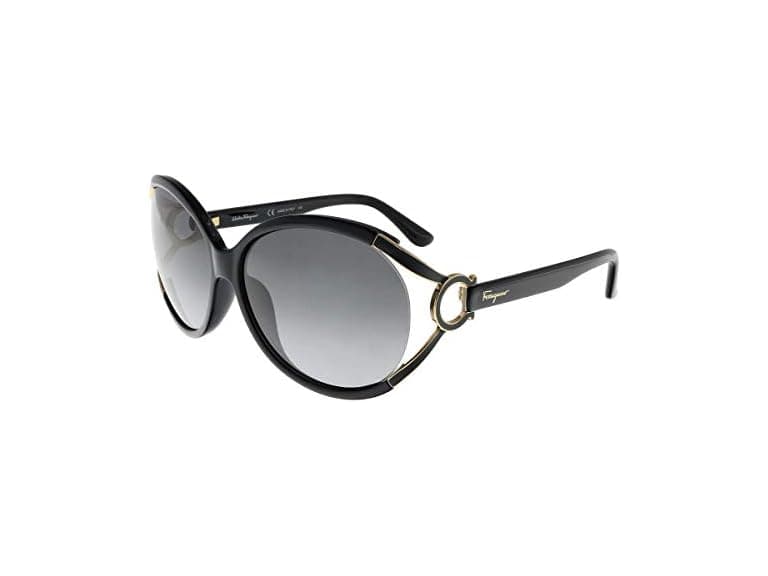 Ferragamo Unisex SF600S Sunglasses Black - Image 1