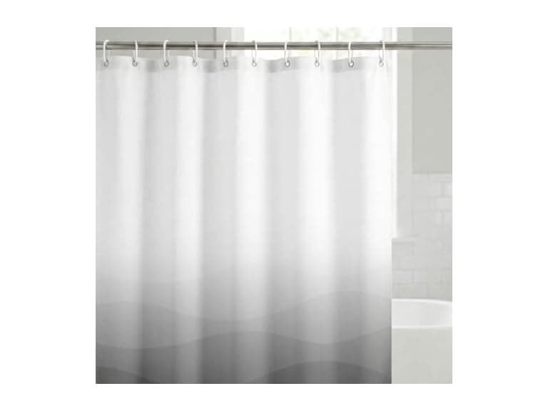 Americanflat 71x74 Wave Grey Ombre Shower Curtain - Image 1