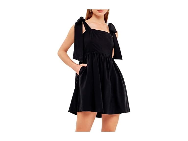 Endless Rose Women (S) Bowed Baby Doll Mini Dress - Image 1