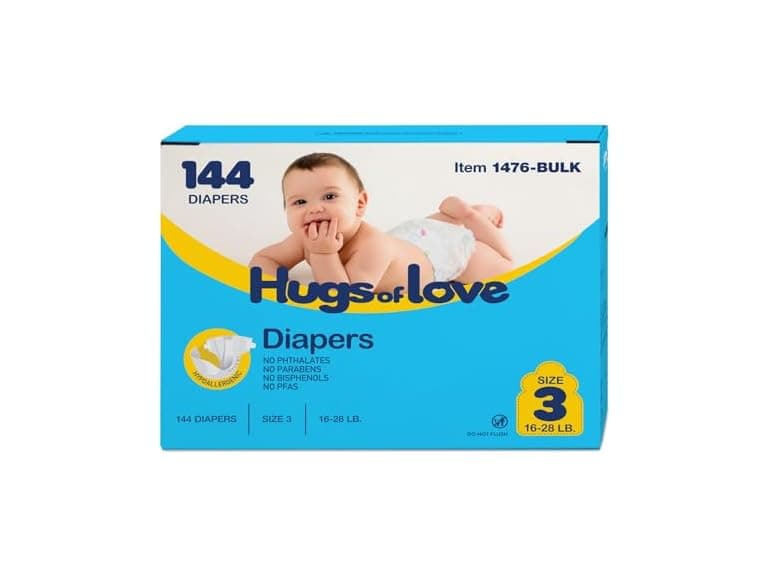 Dynarex Dynarex Hugs-of-Love Diapers Size 3 (16- - Image 1