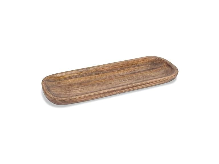 Abbott Collection Large Oval Shallow Bowl - Mangowood - Image 1