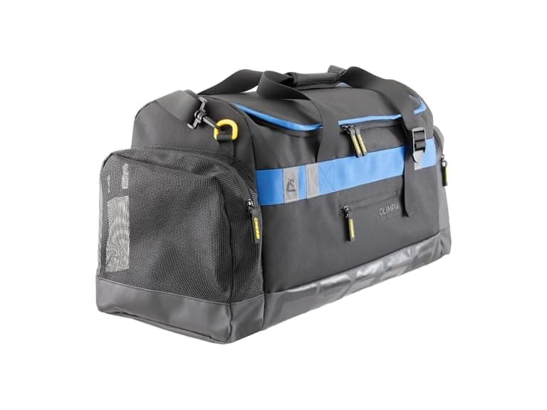 Cressi Olimpia Sport & Gym Duffel Bags, Black/Blue, 45 L - Image 1