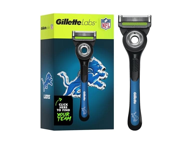 Gillette Labs Special NFL Lions Edition Shaving Razor for Men - Image 1