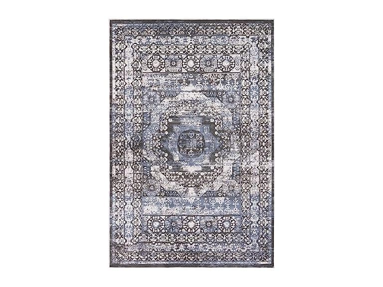 L'Baiet Lina Blue Oriental 2x6 Runner Rug - Image 1