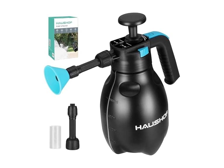 HAUSHOF Hand Pump Sprayer 1/2 Gallon Blue Green - Image 1