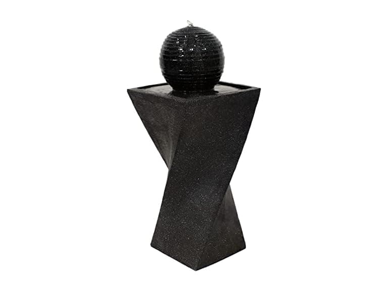 Sunnydaze Black Ball 32-Inch Solar Water Fountain - Image 1