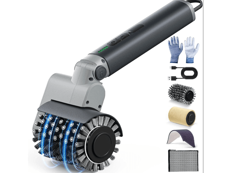 Electric BBQ Grill Brush 3-Speed Power - Image 1