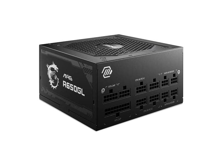 MSI MAG 650W 80 Plus Gold Power Supply - Image 1