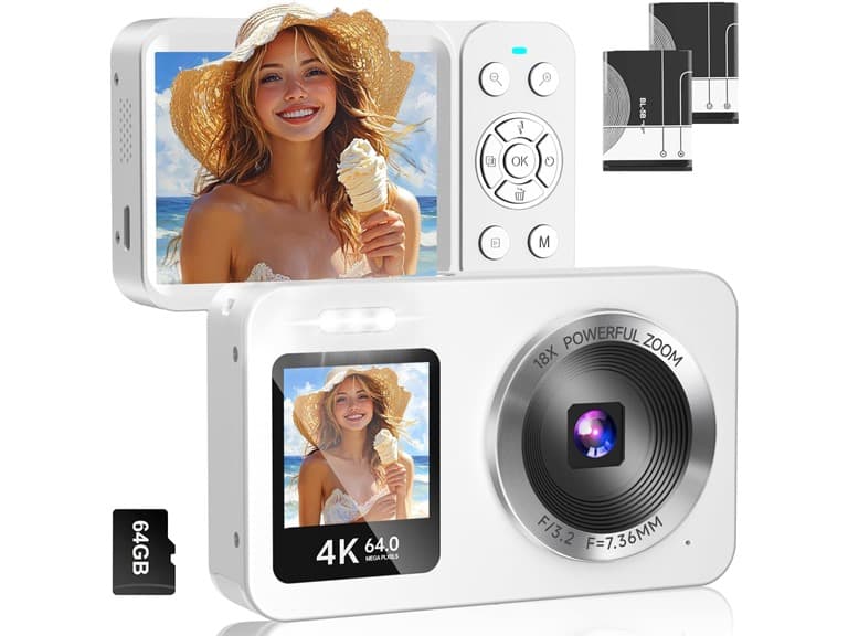 4K 64MP UHD Dual Screens Camera (Open Box) - Image 1