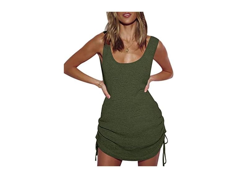 Ai'mage Women (S) Beach Dress Cover Up Army Bikini - Image 1