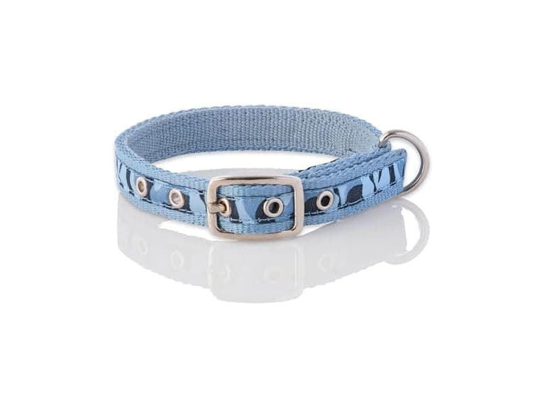Remy II - The Recycled Ribbon Collar, Navy Camo - Image 1