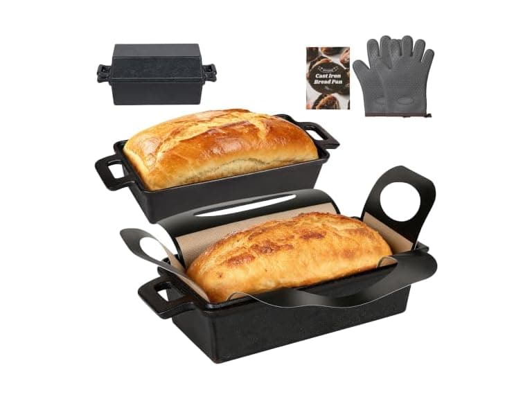 ROTTOGOON 2 in 1 Cast Iron Loaf Pan - Image 1