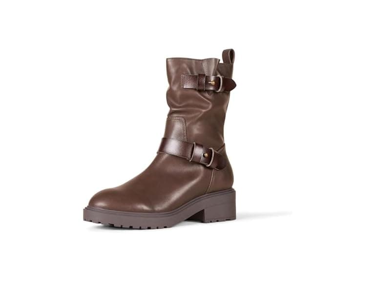 Amazon Essentials Women's Mid Calf Cropped Biker Boots - Image 1