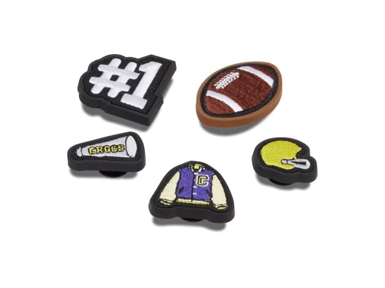 Crocs Jibbitz Football Varsity 5-Pack - Image 1