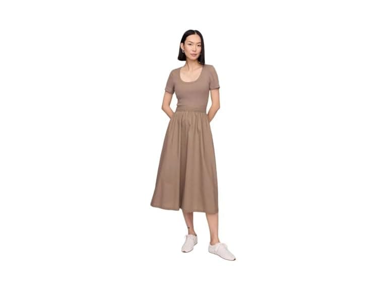 GAP Women Scoop Neck Midi Dress - Image 1